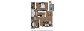 a floor plan of a 1 bedroom apartment with a bathroom and a living room