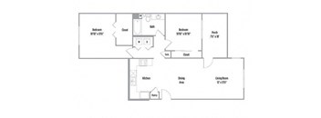 a floor plan of a house