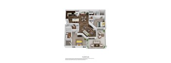 a 1 bedroom floor plan is shown in this image