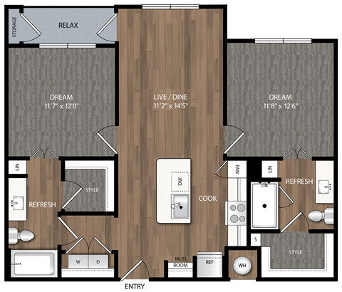 b1 floor plan in midland tx apartments