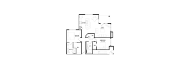 B1 Floor Plan at Hermosa Village, Leander