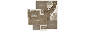 a 1 bedroom floor plan  nutmeg apartments  4607