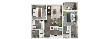 A series of images showing different views of a modern kitchen and living room.
