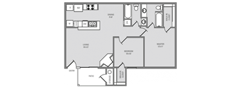 floor plan in pearland apartment