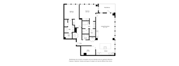 Two Bedroom Two Bathroom Floor Plan Apartment North Scottsdale