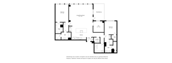 Two Bedroom Two Bathroom Floor Plan Apartment North Scottsdale