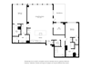 Two Bedroom Two Bathroom Floor Plan Apartment North Scottsdale