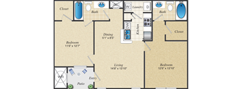 B1L Floor Plan  | Parmer Place in Austin
