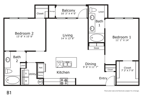 a floor plan of a home