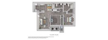 A floor plan of a house with a kitchen, living room, and bathroom.