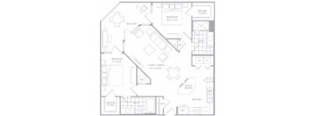 a blueprint of a floor plan of a house