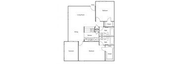 a floor plan of a house
