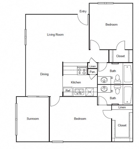 a floor plan of a house