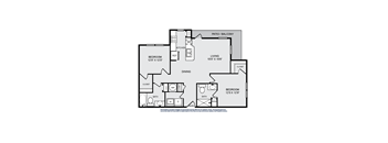 A black and white image of a floor plan for a home.
