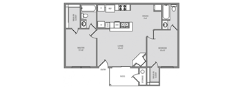 floor plan in pearland apartment