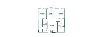 bedroom floor plan an in 2 bed 2 bath