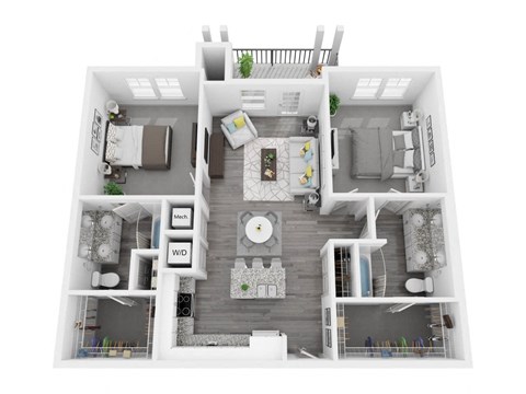 2 bedroom floor plan  the crossings at white marsh apartments