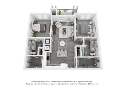a floor plan of a 1 bedroom floor plan