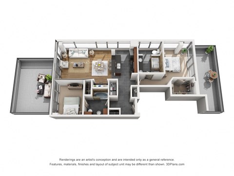 1 bedroom floor plan  the residences at