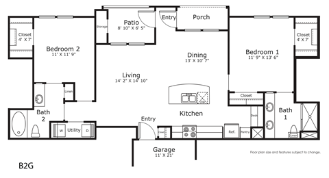 a floor plan of a house