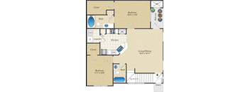 B2U Floor Plan  | Parmer Place in Austin