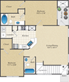 B2U Floor Plan | Parmer Place in Austin