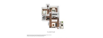 bedroom floor plan | luxury apartments in towson md | the southerly