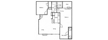 a floor plan of a house