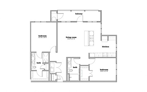a black and white floor plan of a house