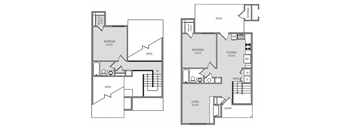 two bedroom two bathroom floor plan options in our pearland apartment community