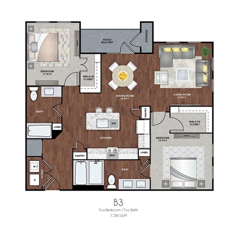 2 bedroom apartments humble