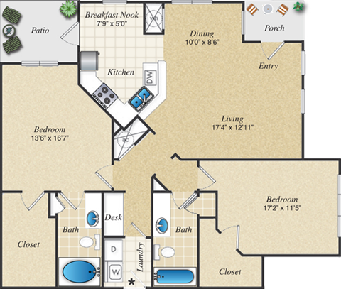 B3L Floor Plan  | Parmer Place in Austin