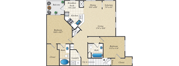 B3U Floor Plan  | Parmer Place in Austin