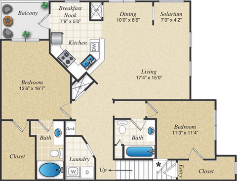 B3U Floor Plan  | Parmer Place in Austin