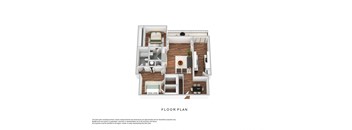 bedroom floor plan | luxury apartments in towson md | the southerly