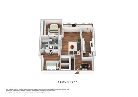 bedroom floor plan | luxury apartments in towson md | the southerly