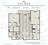 B3 floor plan in north dallas apartments