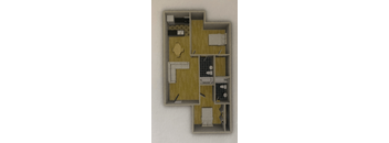 a floor plan of a small apartment