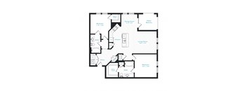 bedroom floor plan | luxury apartments in towson md | the southerly