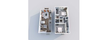 a floor plan of a 2 bedroom apartment
