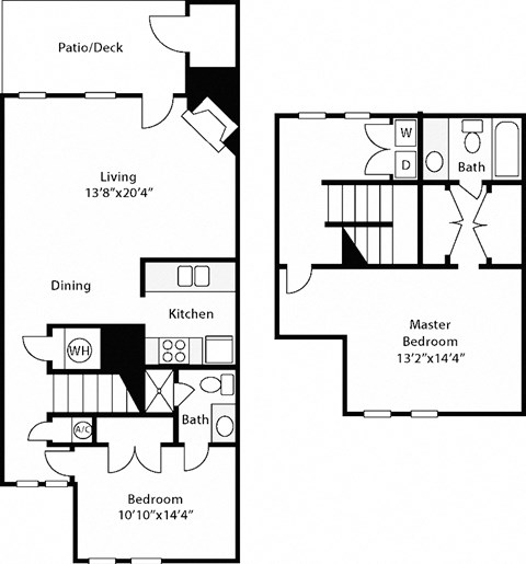 a floor plan of a bedroom apartment