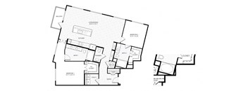 a blueprint of a floor plan of a house