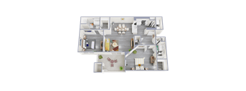 a 3 bedroom floor plan of 3773 sqft