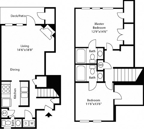 a floor plan of a house