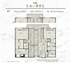 B7 floor plan in north dallas apartments