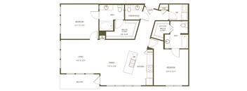 A black and white image of a floor plan for a house.