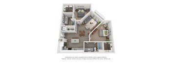 a floor plan of the villas at houston levee west apartments in cordova,