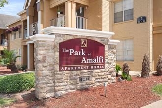an image of the sign at the park at amalfi apartment homes