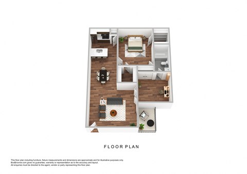 bedroom floor plan | luxury apartments in towson md | the southerly