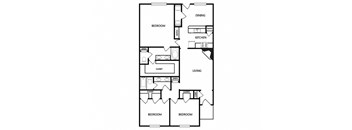 a drawing of a floor plan of a house